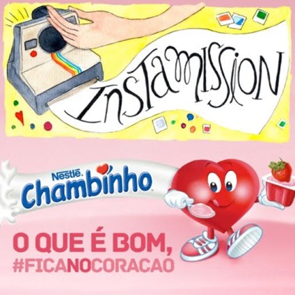 Chambinho faz ação no Instamission para mães