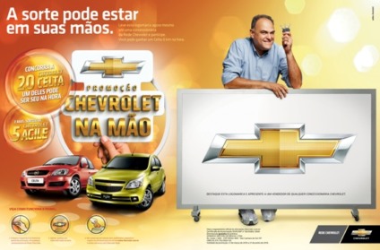Promoção "Chevrolet na Mão" nos PDVs