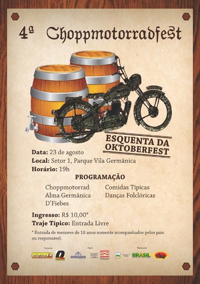 Choppmotorradfest agita a Vila Germânica nesta sexta-feira