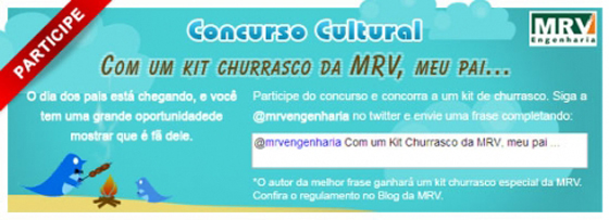 MRV Engenharia usa o twitter em ação promocional
