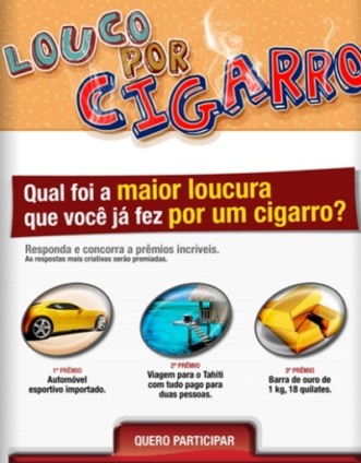 Promoção para fumantes? Será?
