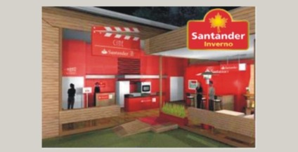 Grupo Santander fez ações promo em Campos do Jordão