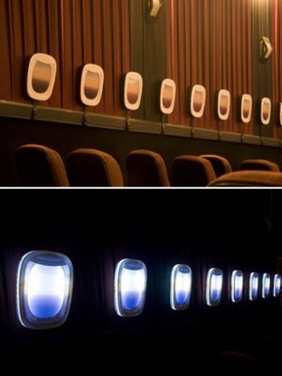 Emirates transforma cinema em avião
