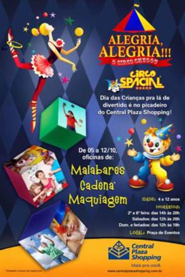 A magia do circo no Central Plaza