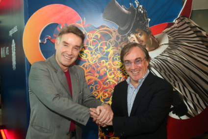 Rio de Janeiro, 25/09/2012. O empresário Eike Batista e o presidente e CEO do Cirque du Soleil Daniel Lamarre anunciam sociedade inédita na América do Sul. FOTO: DANIEL RAMALHO/TEXTUAL/IMX