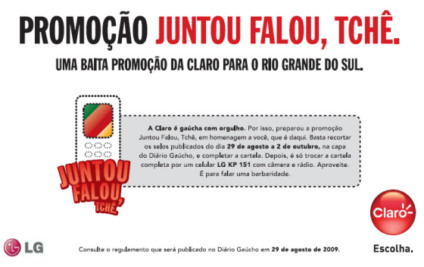 Juntou, Falou Tchê da DCS para Claro