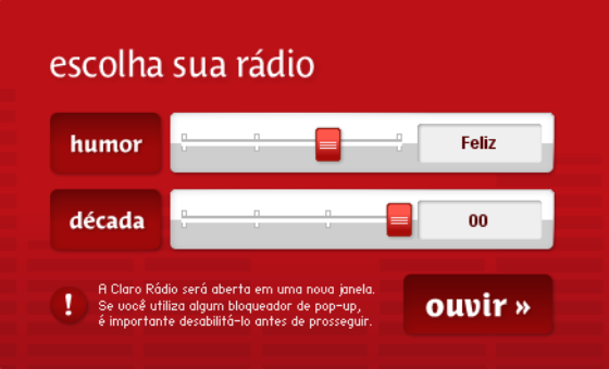 “Claro Rádio” entra no ar via internet e celular “Claro Rádio” entra no ar via internet e celular