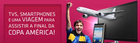 Na final da Copa América com a Claro