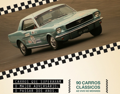 Exposição de 90 carros clássicos no Moinhos Shopping