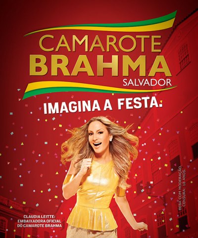 Claudia Leitte comanda o Camarote Brahma em Salvador