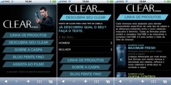 Clear distribui amostra grátis via SMS