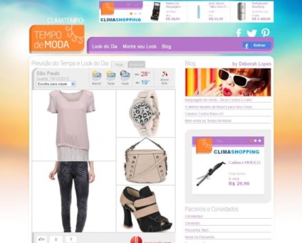 Climatempo cria site para ajudar nos looks do dia