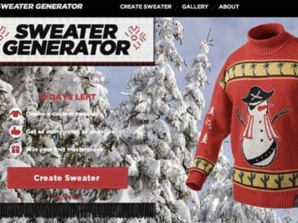 Get a sweater from Coca-Cola