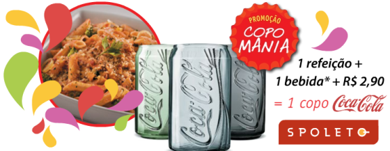 Spoleto e Coca-Cola juntos em promoção