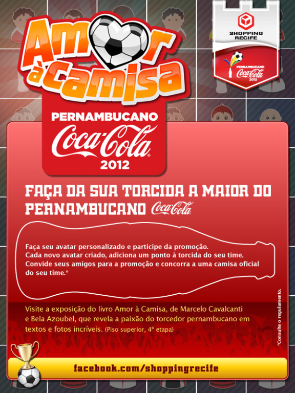 Shopping Recife e Coca-Cola homenageiam o futebol