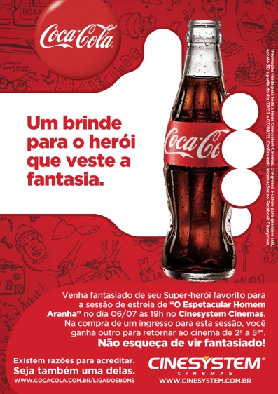 Coca-Cola e Cinesystem querem super-heróis no cinema