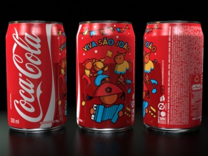 DIA com lata de S. João para Coca-Cola