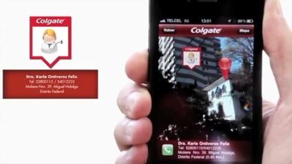 App da Colgate indica dentista mais próximo no México