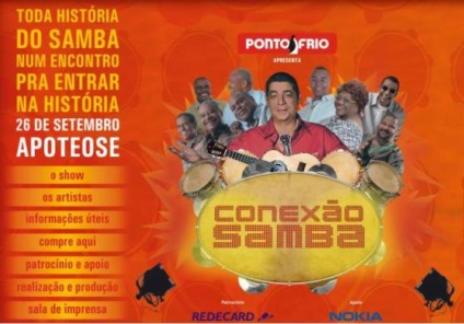 Ação promo do Ponto Frio levará ao Conexão Samba