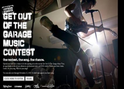“Saia da Garagem” na ação promo da Converse