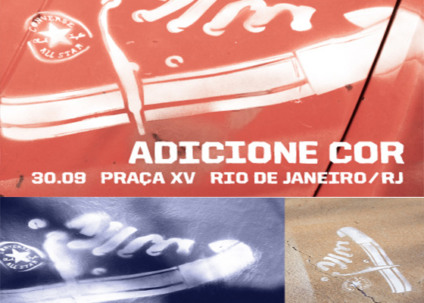 Converse vai colorir os pilares do RJ em ação promo