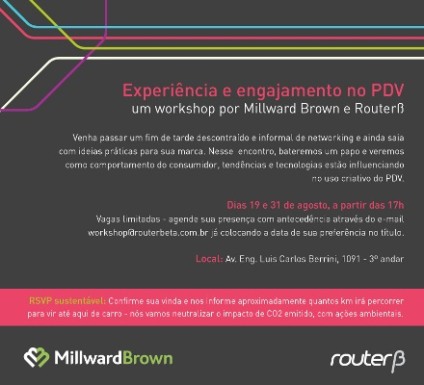 Router? realiza workshop sobre PDV