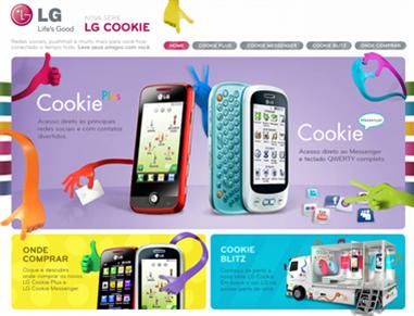 Show-room itinerante para ativar LG Cookie