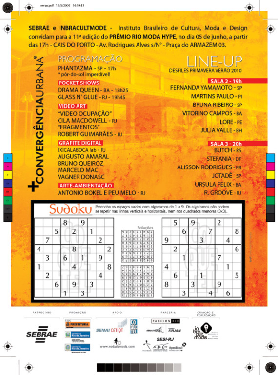 Ediouro leva Palavras-Cruzadas e Sudoku para evento de moda