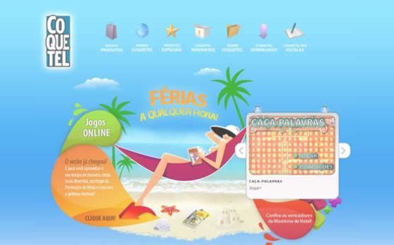 Férias divertidas com Revistas Coquetel Férias divertidas com Revistas Coquetel