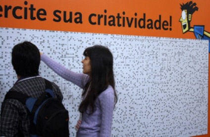 Palavra cruzada gigante hoje no Maracanã