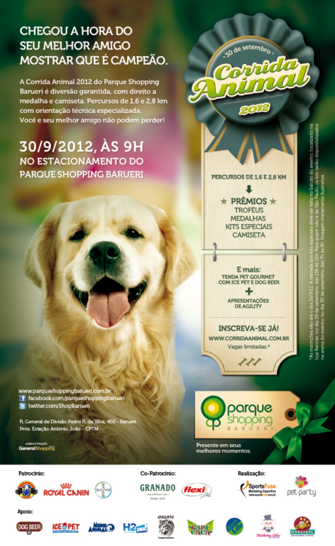 Royal Canin patrocina primeira corrida de cães do Brasil