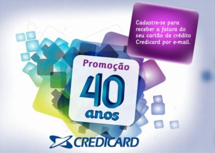 Ganhando dinheiro nos 40 anos do Credicard