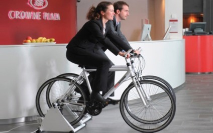 Pedaladas rendem refeições em hotel dinamarquês