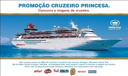 Princesa com "cruzeiro" em ação promocional