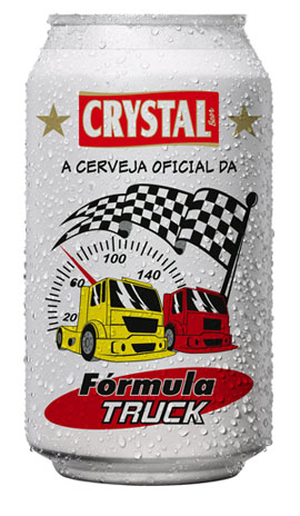 Crystal tem lata temática Fórmula Truck