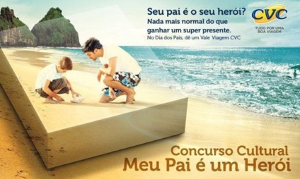 Ação promo da CVC premiará com vale-viagem