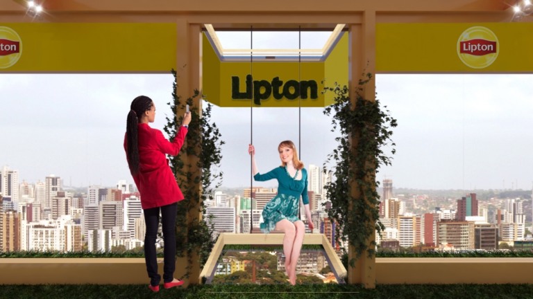 Lipton cria o maior jardim suspenso que São Paulo já viu
