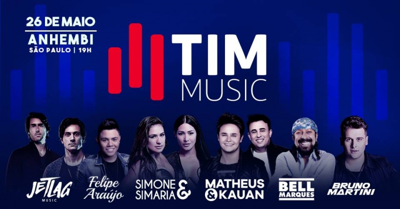 TIM sorteia ingressos para o Festival TIM Music