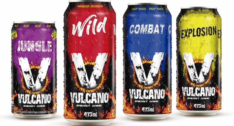 Vulcano Energy Drink apresenta novos sabores