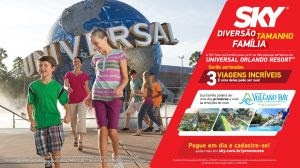 SKY leva assinantes para a Universal Orlando Resort com a promoção "Diversão Tamanho Família"