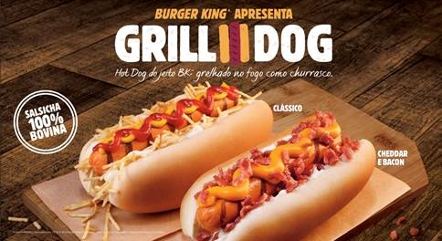 Burger King inova e lança hot dog grelhado no fogo