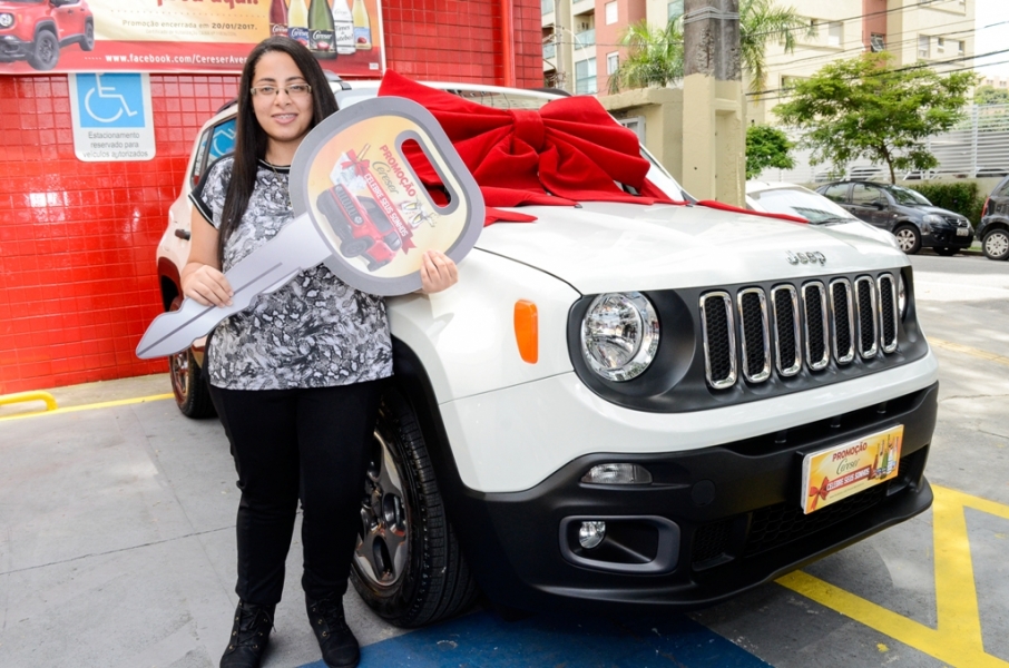 Promoção da Cereser: conheça a ganhadora do Jeep Renegade