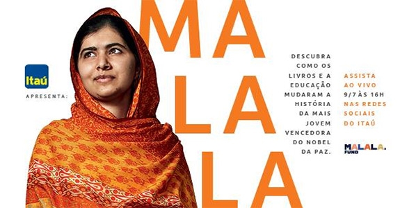 Tudo e Itaú trazem Malala ao Brasil