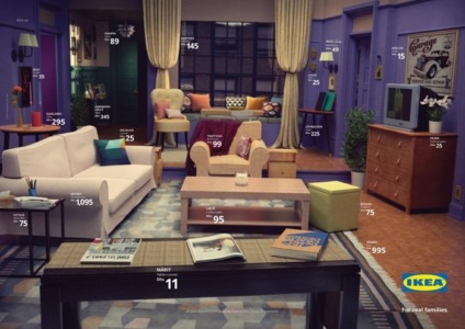 Ikea recria salas de séries para destacar seus produtos
