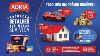 Adria dá início à promo “Detalhes que mudam sua vida”