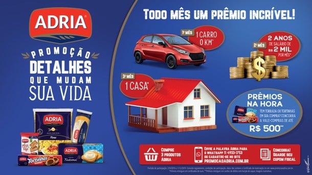 Adria dá início à promo “Detalhes que mudam sua vida”