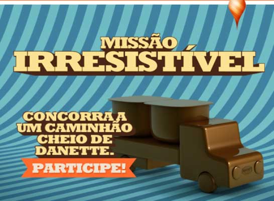 Missão irresistível com Danette no Facebook