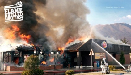 Burger King arrisca campanha um tanto quente