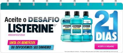 Listerine lança o "Desafio 21 Dias"