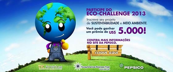 PepsiCo e YABT promovem Prêmio Eco Challenge